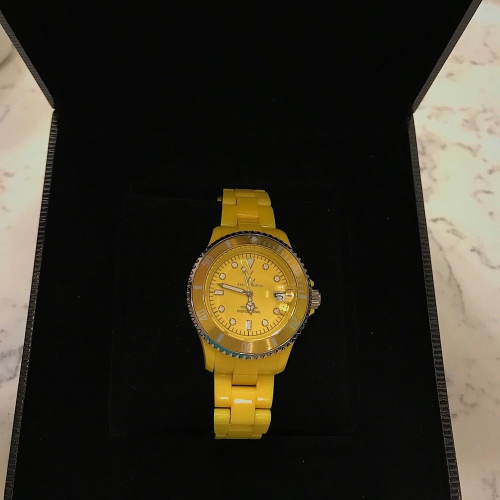 Yellow ToyWatch with dial